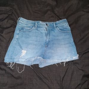 Ripped Jean Shorts